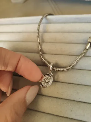 Charm Árbol de la Vida Giratorio Plata