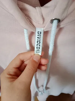 Sudadera rosa cropped