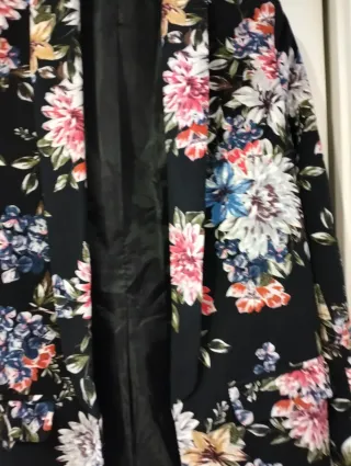 Americana floral negra