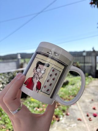 Pack 2 Tazas Cerámica Dibujo Divertido