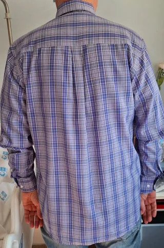 Camisa Hombre Azul Multicolor