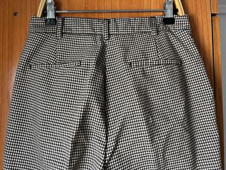 Pantalón de traje cuadros blanco y negro