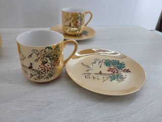 JUEGO DE TÉ O CAFÉ DE PORCELANA JAPONESA