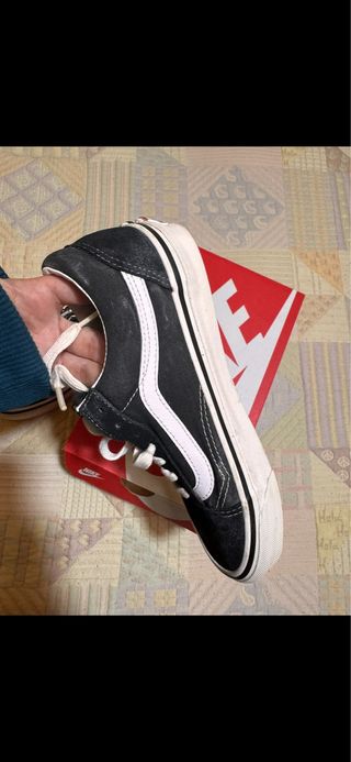 Vans Old Skool Bkancas y negras Style 36 Talla 38
