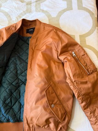 Cazadora Bomber Marrón Pull&Bear Talla M