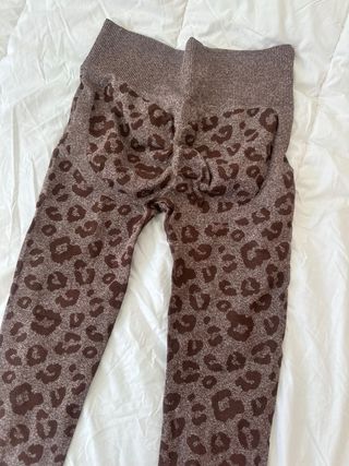 Leggings deportivos estampado leopardo
