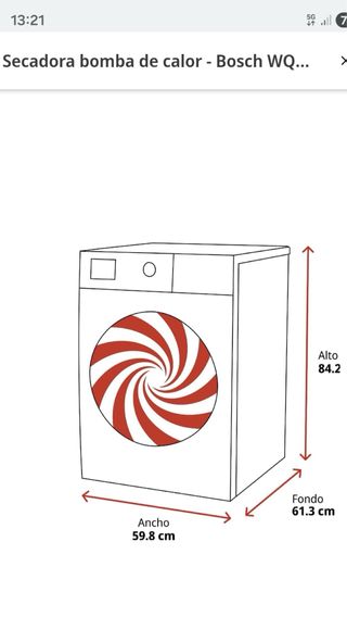 Secadora Bosch Serie 6 Bomba Calor 9kg