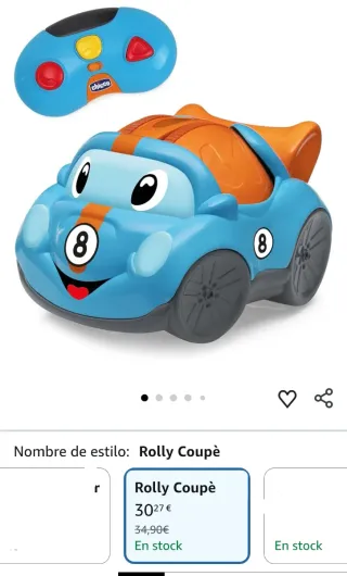 Coche teledirigido Chicco Rolly Coupé RC Azul