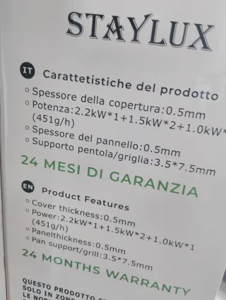 Fornello a gas 4 fuochi