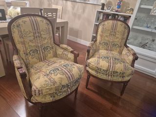 2 Butacas Estilo Inglés Madera Maciza