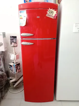 Frigorífico Newpol Rojo 2 Puertas 179x60