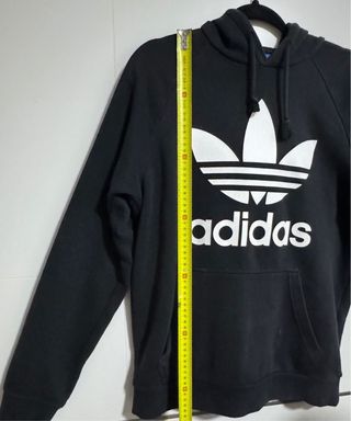 Sudadera Adidas Negra Logo Blanco