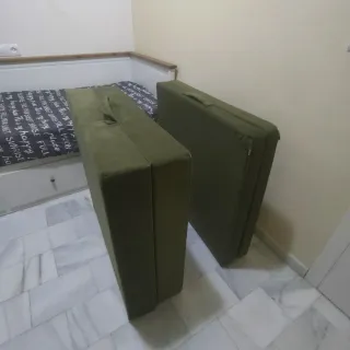 Puf cama individual plegable