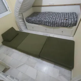 Puf cama individual plegable