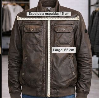 Chaqueta Piel Sintética Indigo Jeanscode Talla S