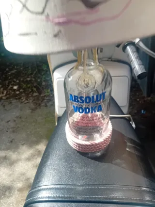 Lampada decorata a mano