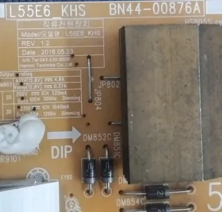 Repuestos Samsung UE49KU6500/6502U Version 02