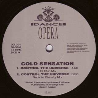 Cold Sensation - Control The Universe CD