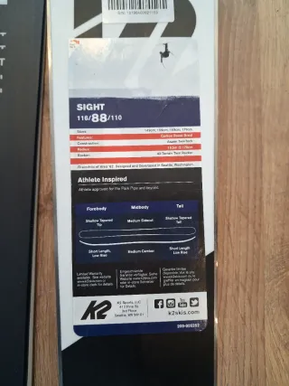 Esquís Freestyle 159 K2 sight