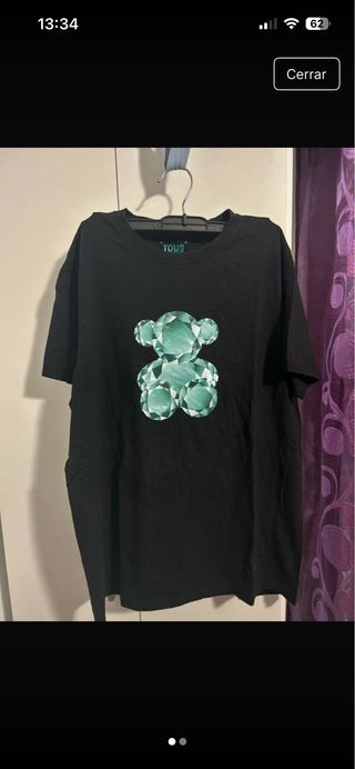 Camiseta Tous Oso Diamantes Negra