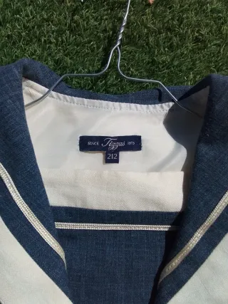 Traje de Comunión Blanco y Azul