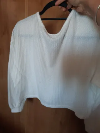 Jersey blanco de punto