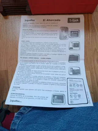 Juego El Ahorcado Juguettos T-Toca