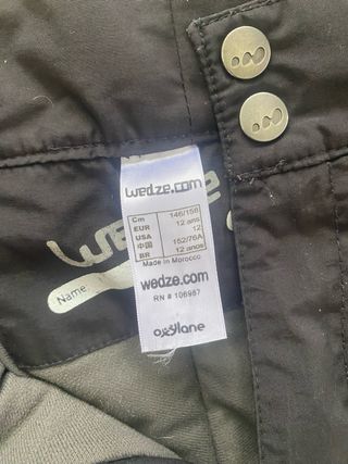 Pantalón de Nieve niño Negro