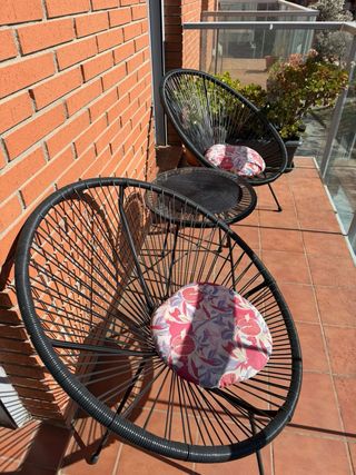 Mesa y 2 sillas terraza Acapulco