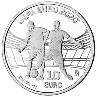 Moneda 10 Euro Plata UEFA EURO 2020