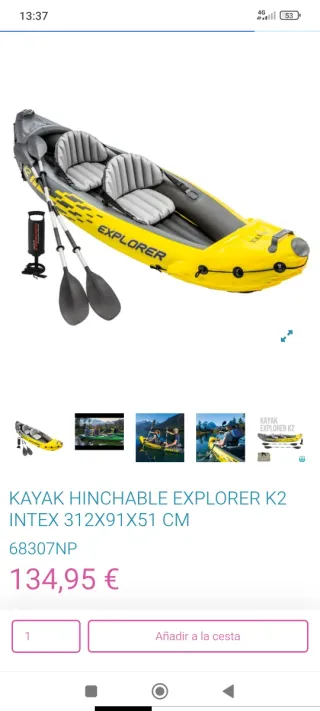Kayak Hinchable Intex Explorer K2