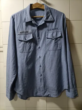 Camisa chambray marina americana Vintage