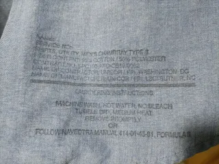 Camisa chambray marina americana Vintage