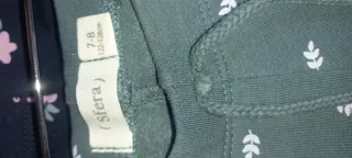 Mallas niña flores rosa y negro