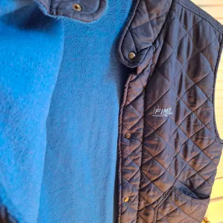 Gilet imbottito uomo blu XXL
