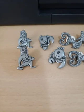 Conjunto pins zodiaco metal