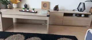 2 muebles televisión de 1;20x49 y mesa centro elev