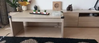 2 muebles televisión de 1;20x49 y mesa centro elev