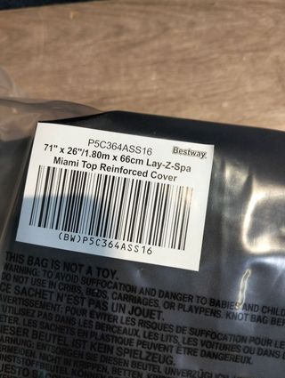 Copertura superiore per jacuzzi Lay-Z-Spa Miami 180x66 cm