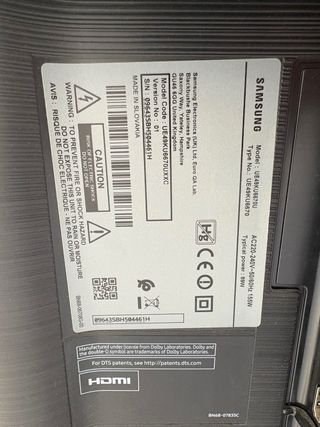 TV Samsung Curvo 49 para piezas