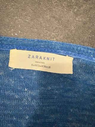 Cardigan Zara Blu Taglia M