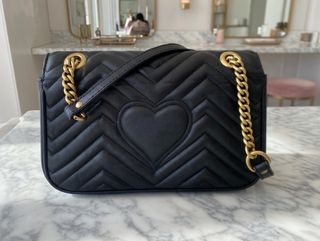 Bolso Gucci Piel Negro y Dorado