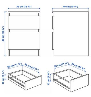 2 Mesitas de Noche Blancas