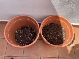 Conjunto 2 Maceteros Terraza Marrón