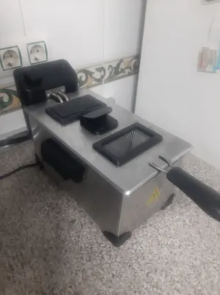 Freidora de aceite acero inoxidable