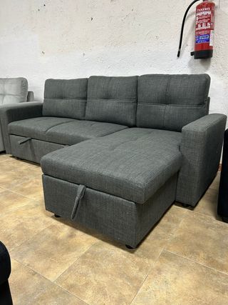 sofá cama chaiselongue 3 plazas reversible + Arcón