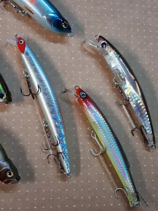 Señuelos de pesca variados