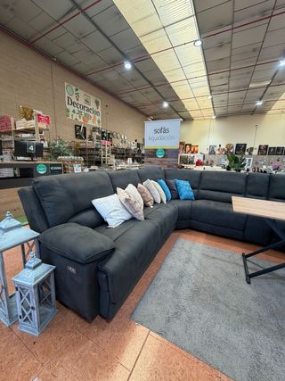 Sofá Rinconera Eléctrica Reclinable