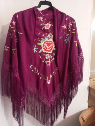 Manton Flamenca Bordado Nuevo