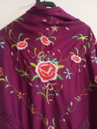Manton Flamenca Bordado Nuevo